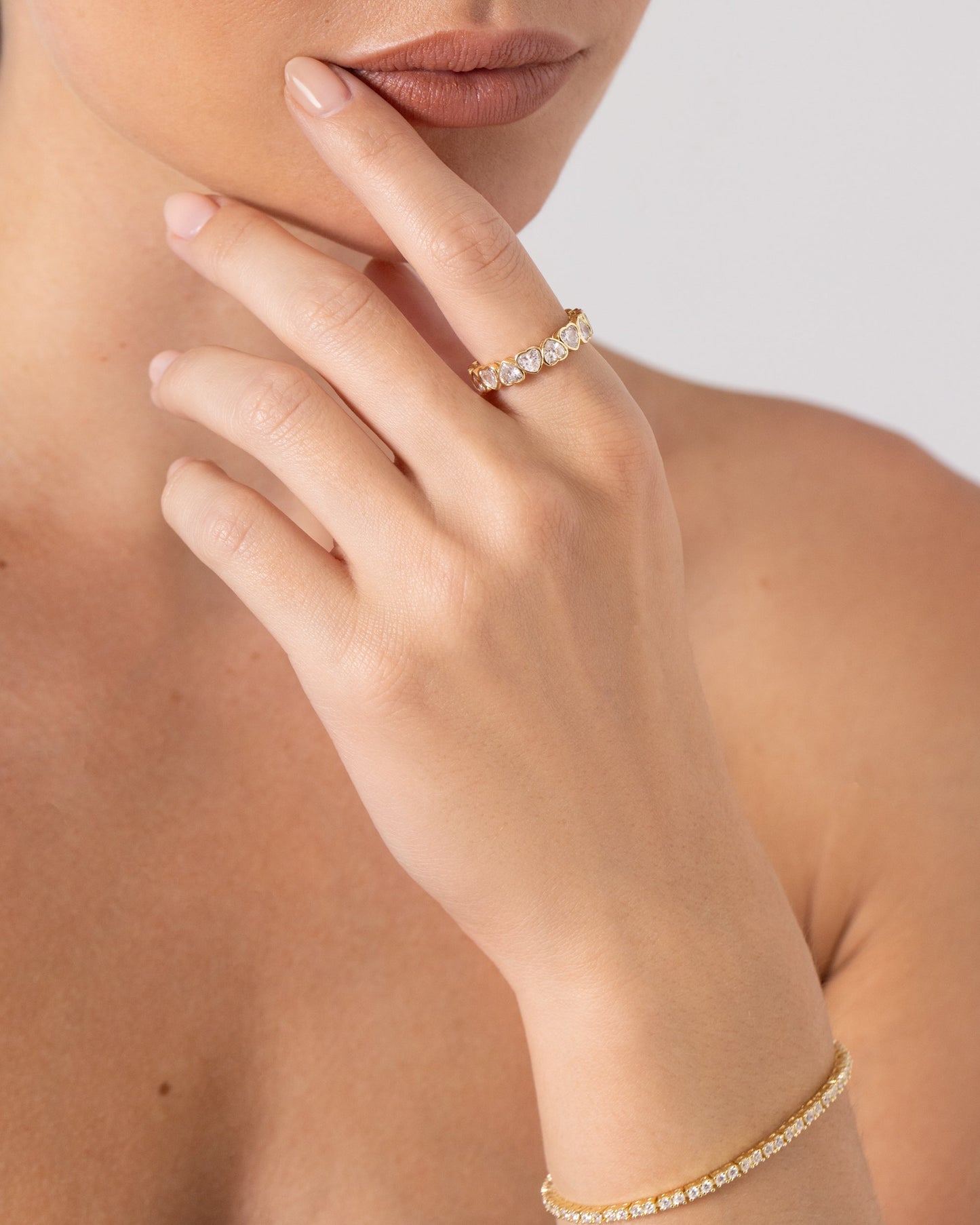 Eternal Heart-Cut Eternity Ring