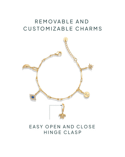 Cosmic Drip Charm Bracelet Set