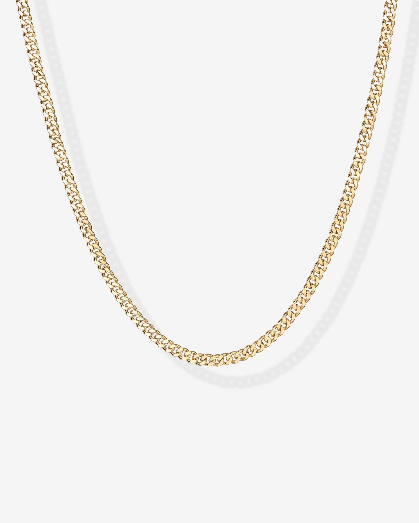 Vermeil Curb Chain Adjustable Necklace