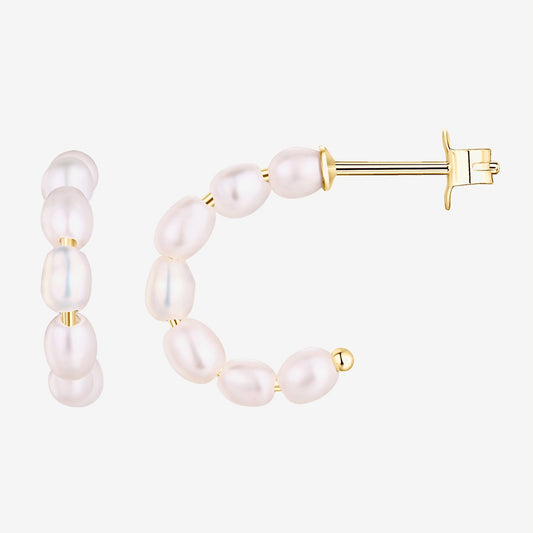 Charlotte Freshwater Pearl Hoops