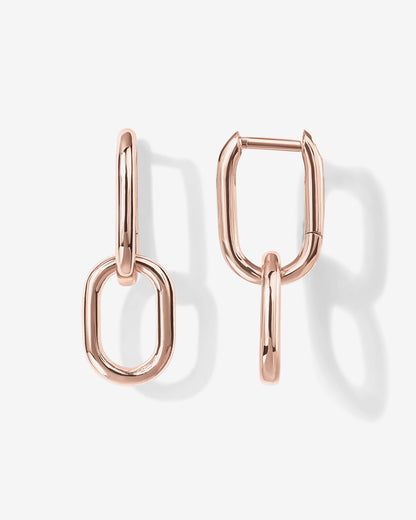 Convertible Paper Clip Link Hoops