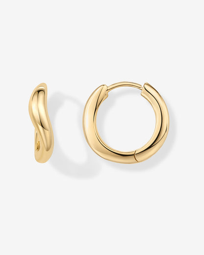 Vermeil Mar Wavy Hoops
