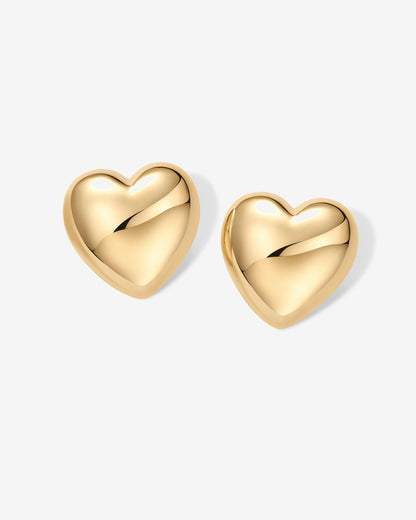 Oversized Heart Stud