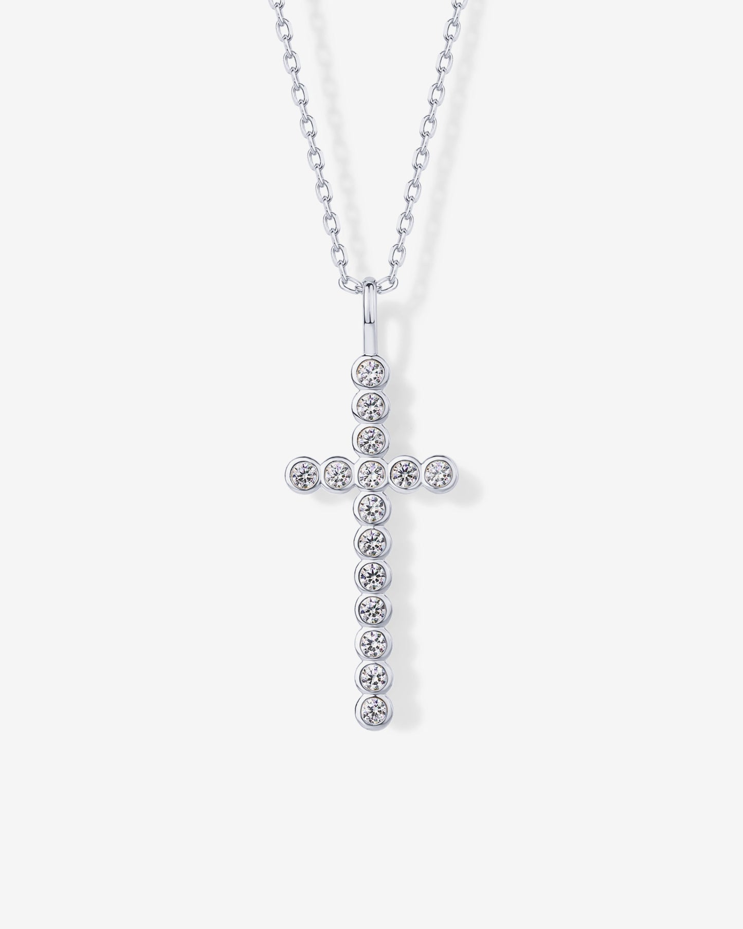 Cross Bezel Pendant