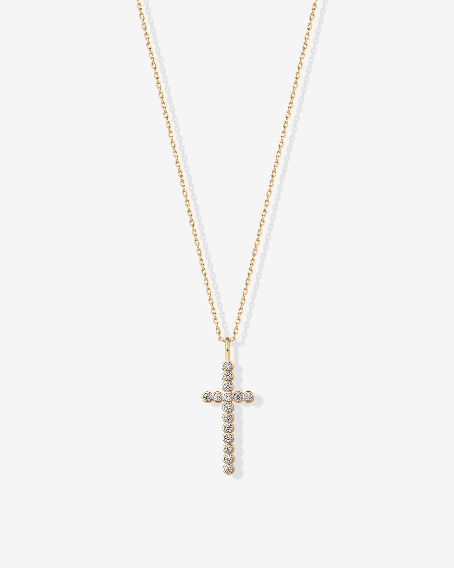 Cross Bezel Pendant