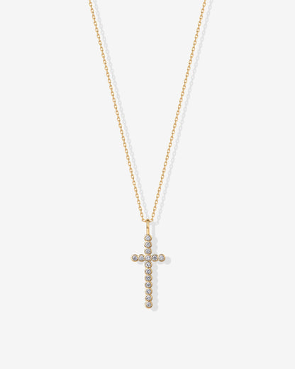 Cross Bezel Pendant