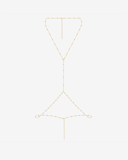 Beaded Layered Body Chain