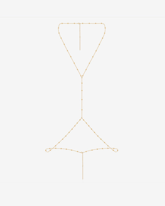 Beaded Layered Body Chain