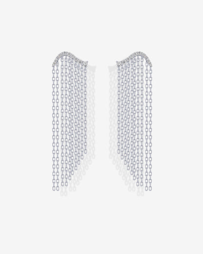 Chain Crawler Dangle Earrings