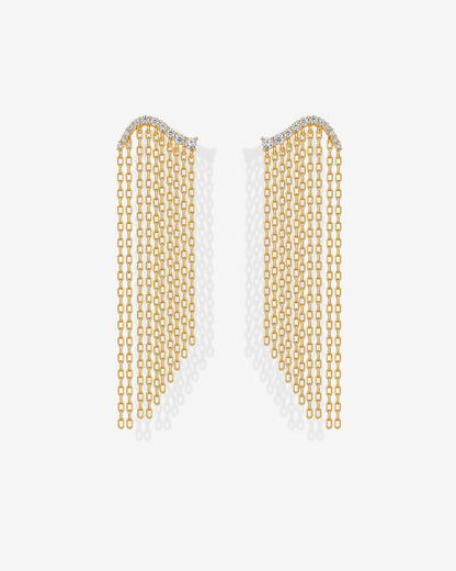Chain Crawler Dangle Earrings