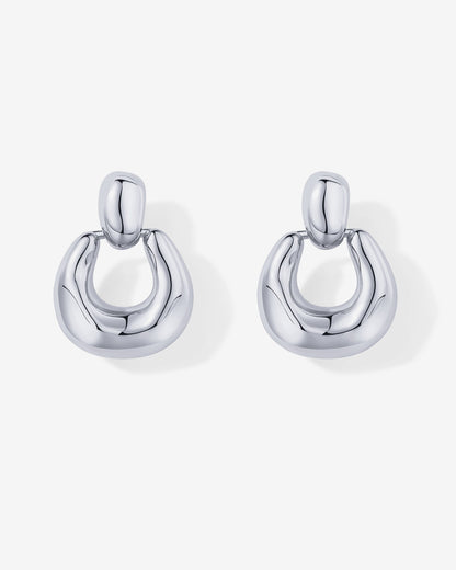 Chunky Dangle Door Knocker Earrings
