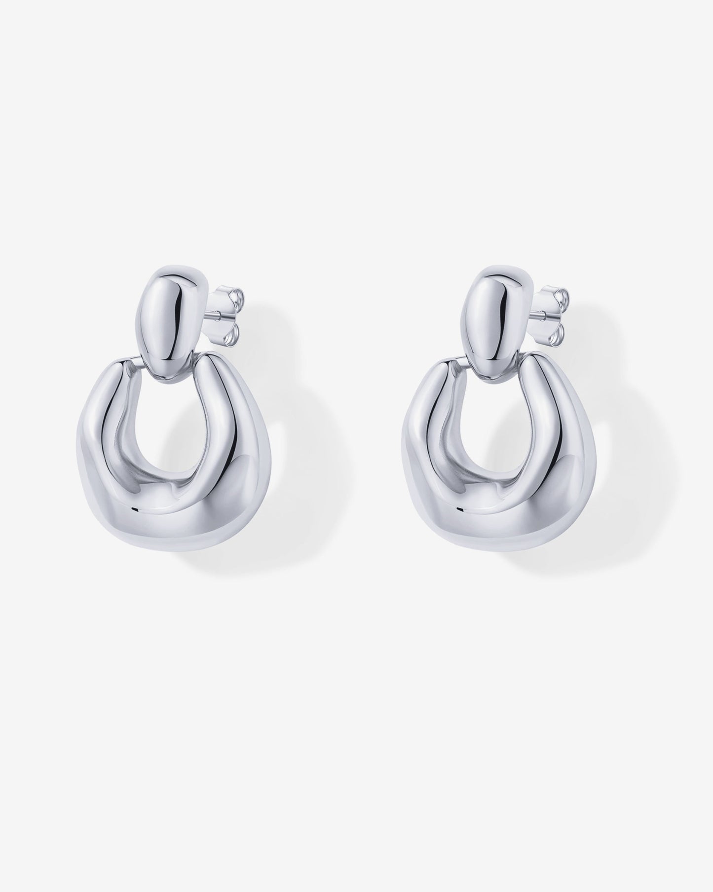 Chunky Dangle Door Knocker Earrings