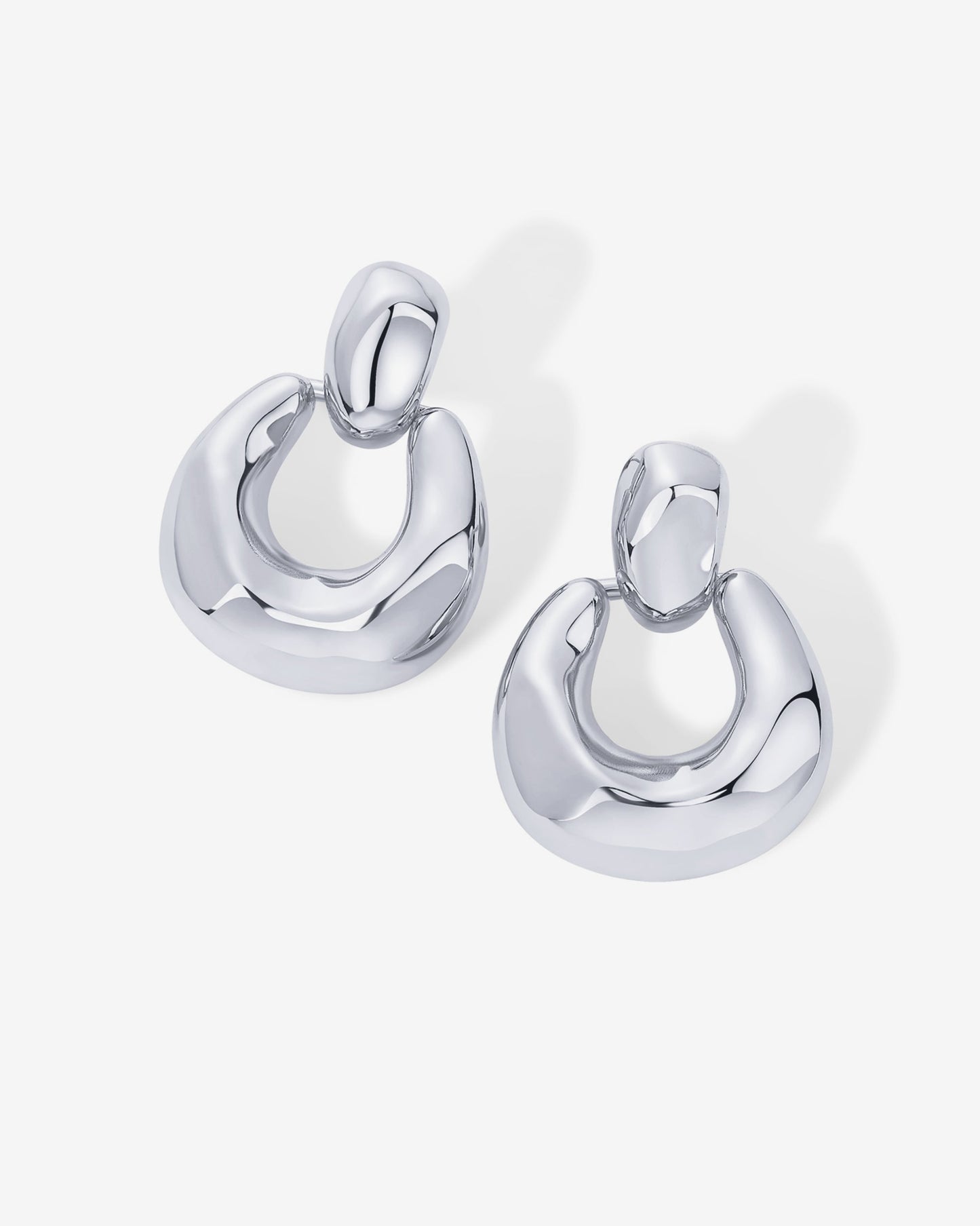 Chunky Dangle Door Knocker Earrings