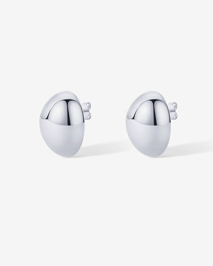 80s Button Stud Earrings