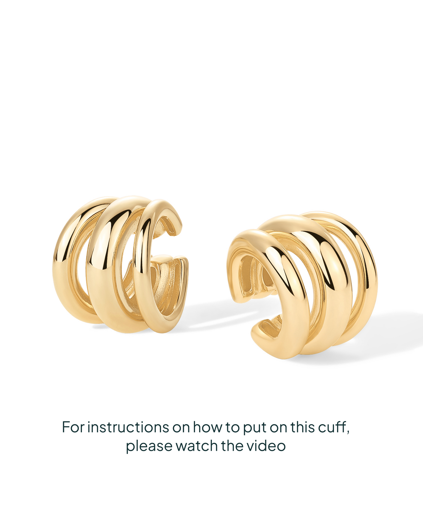 Triple Ring Ear Cuffs