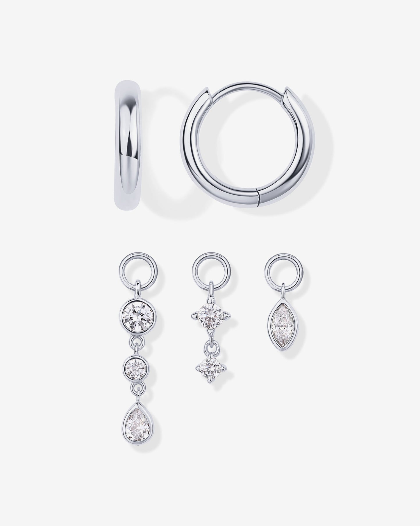 Mix and Match Huggie and Charms Set
