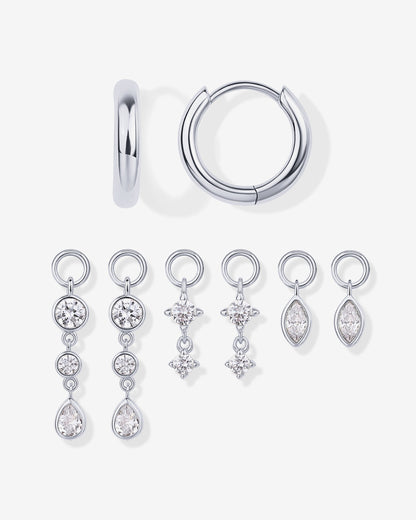 Mix and Match Huggie and Charms Set