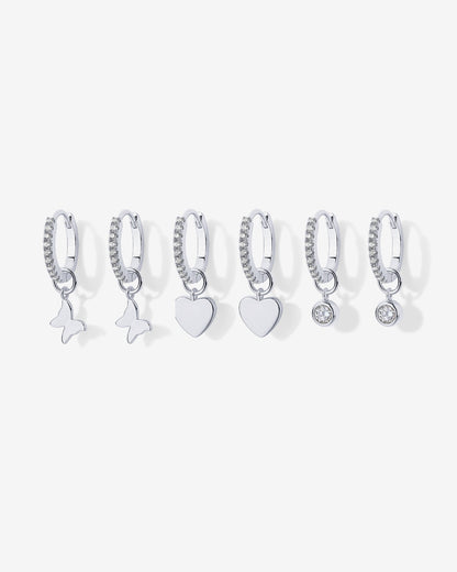 Mix and Match Huggie and Charms Set