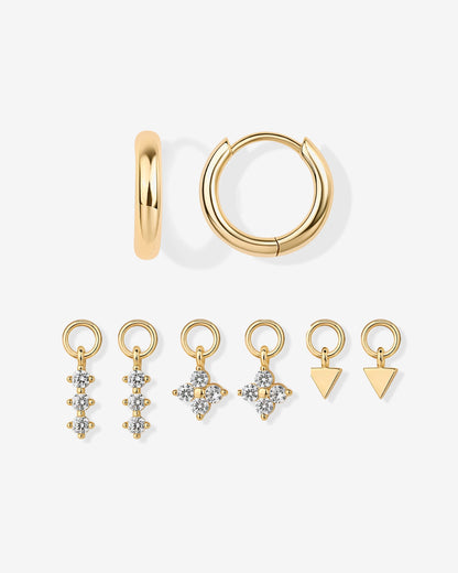 Mix and Match Huggie and Charms Set