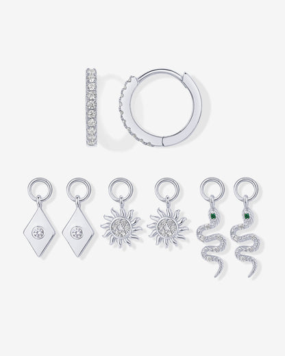 Mix and Match Huggie and Charms Set