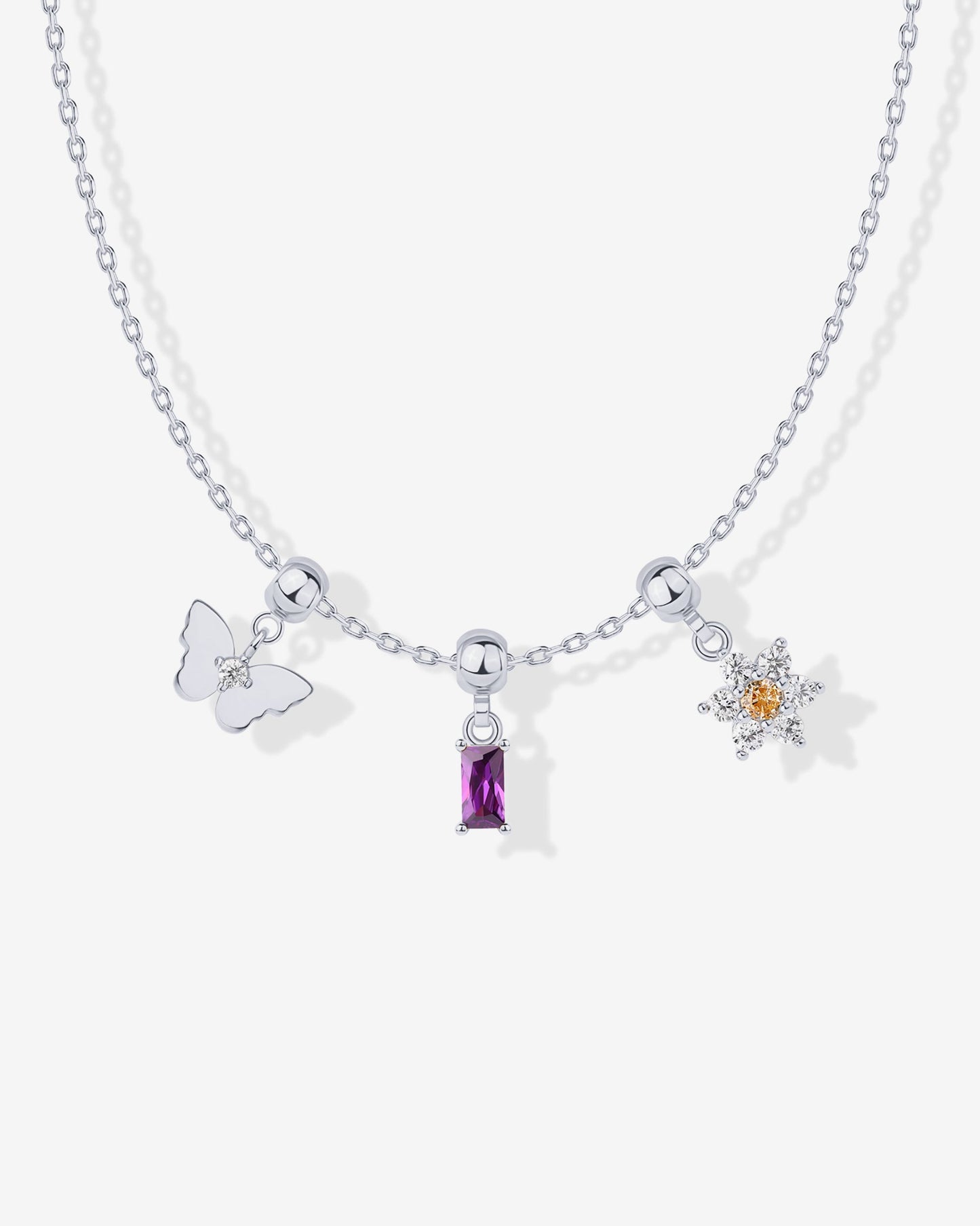 Whimsy Butterfly Charm Necklace