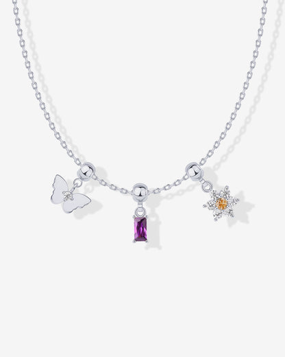 Whimsy Butterfly Charm Necklace