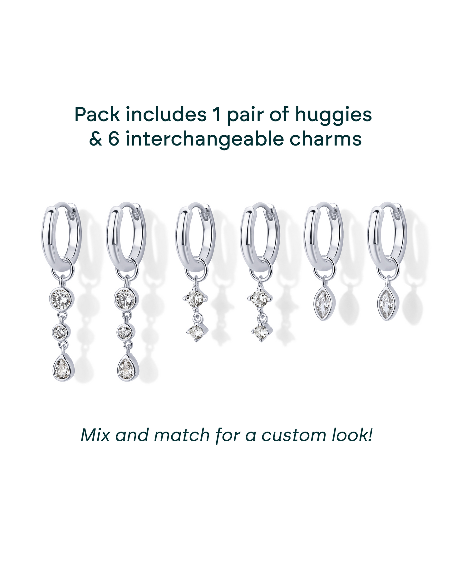 Mix and Match Huggie and Charms Set