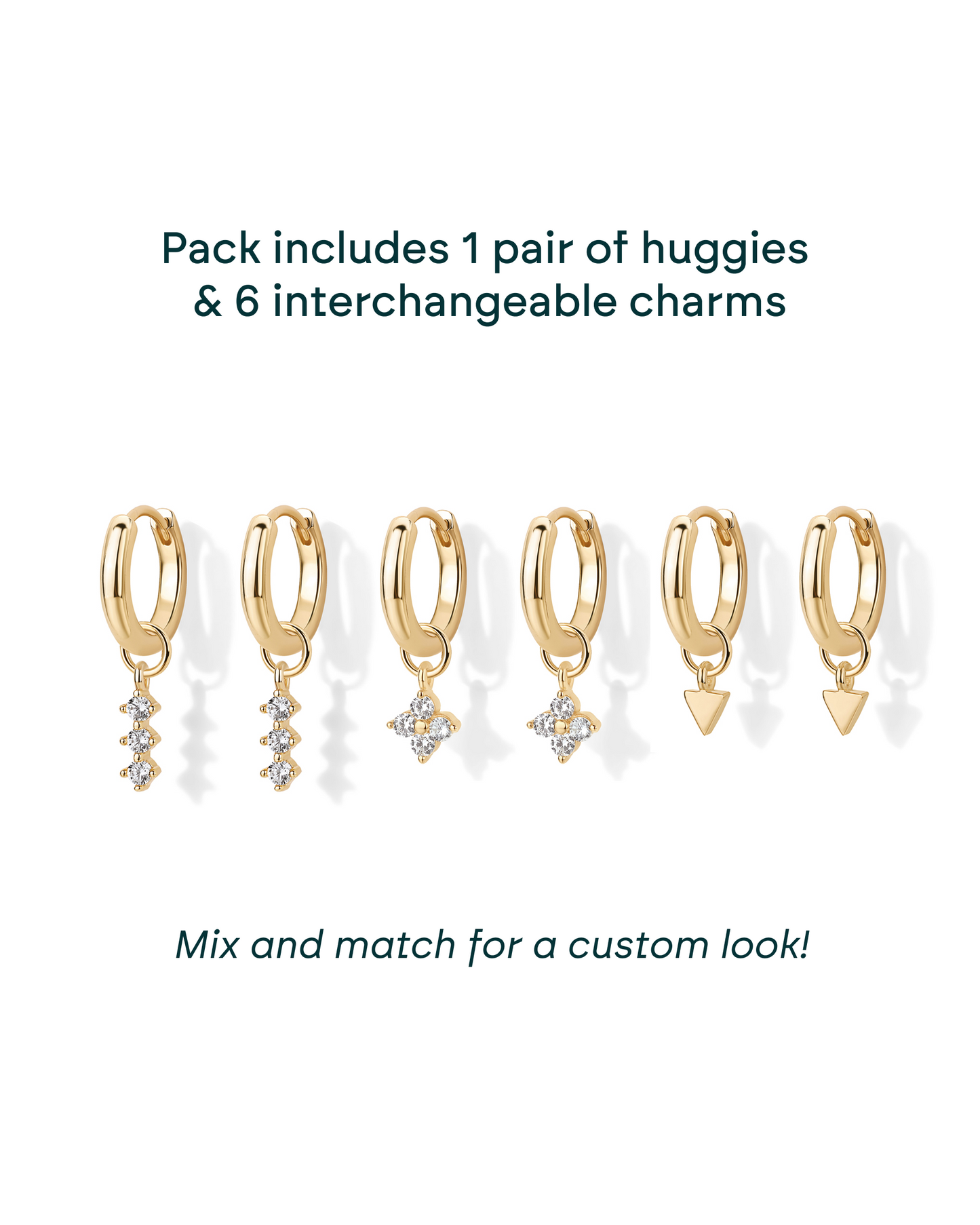 Mix and Match Huggie and Charms Set