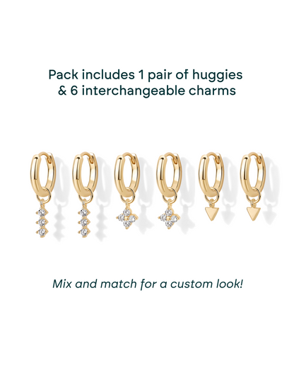 Mix and Match Huggie and Charms Set