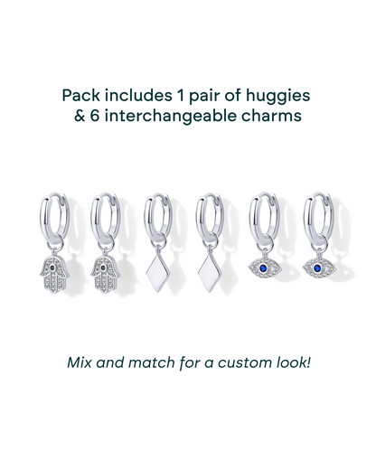 Mix and Match Huggie and Charms Set