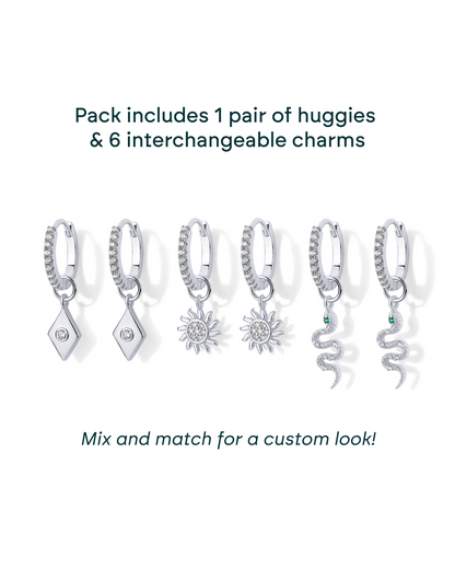 Mix and Match Huggie and Charms Set
