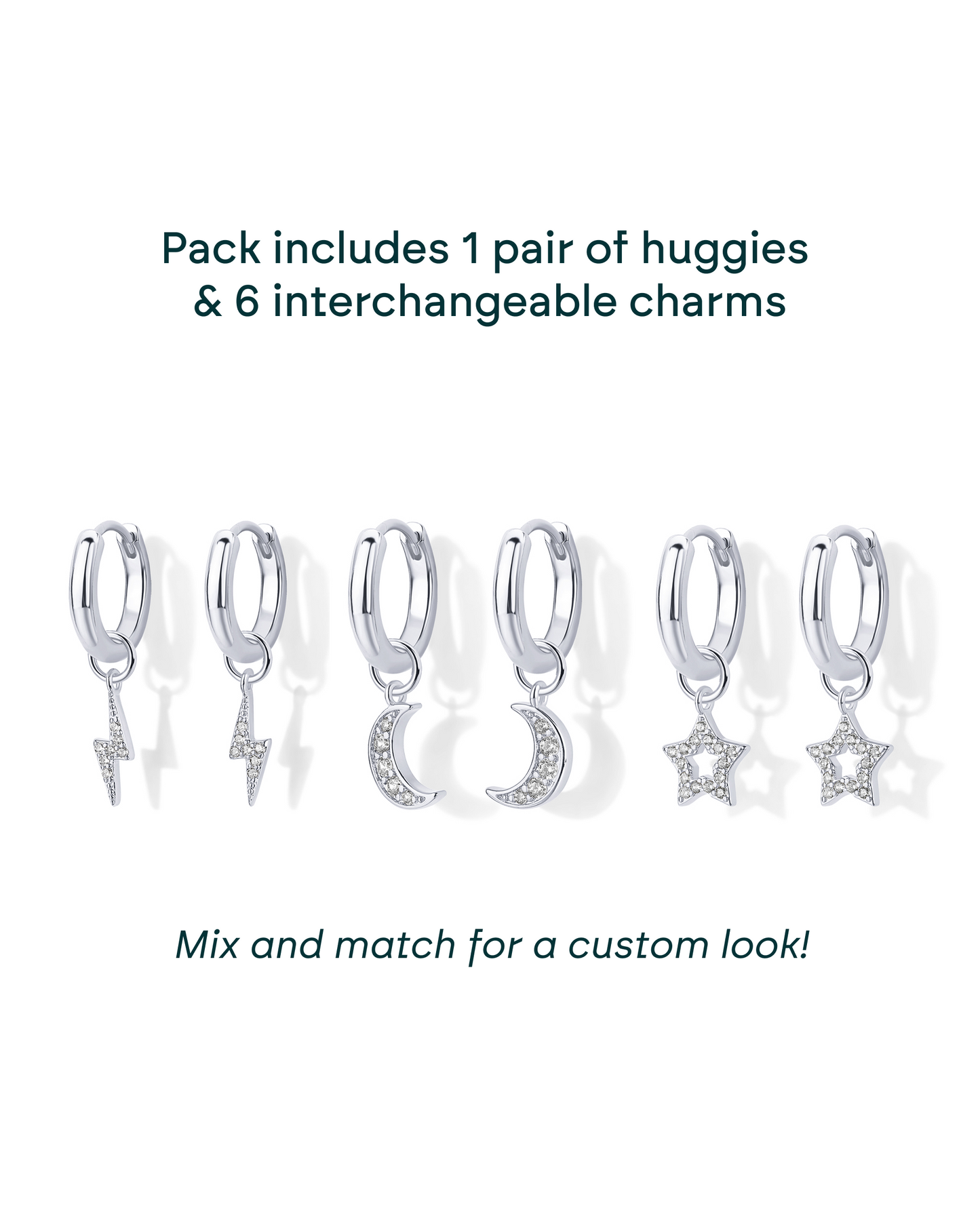 Mix and Match Huggie and Charms Set
