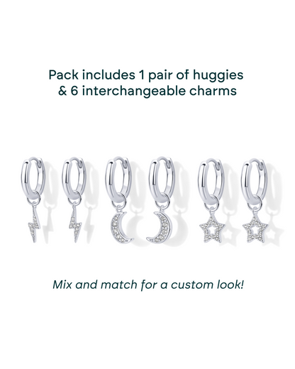 Mix and Match Huggie and Charms Set