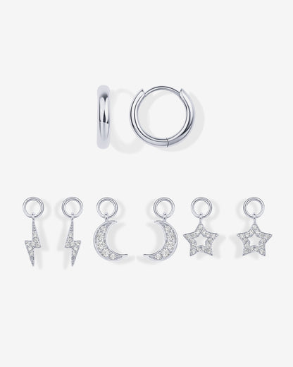 Mix and Match Huggie and Charms Set