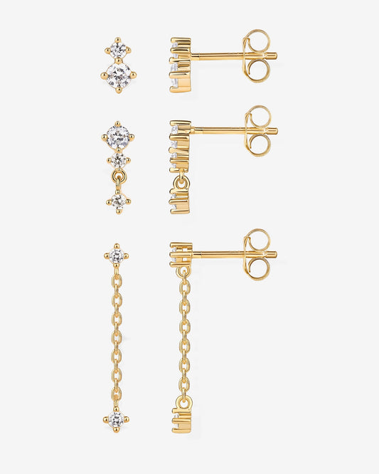 Mix and Match Stud and Dangle 3 Pack