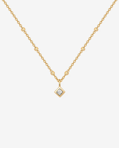 Statement Square Chain Princess Pendant