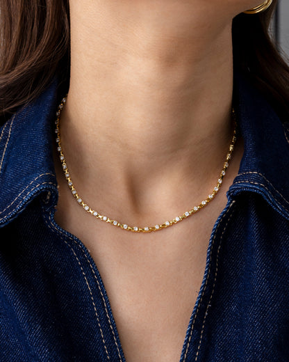 Station Tennis Necklace