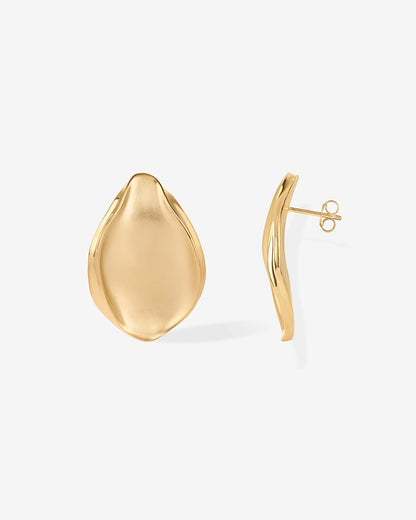 Textured Teardrop Studs