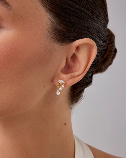 Crying Dangle Studs