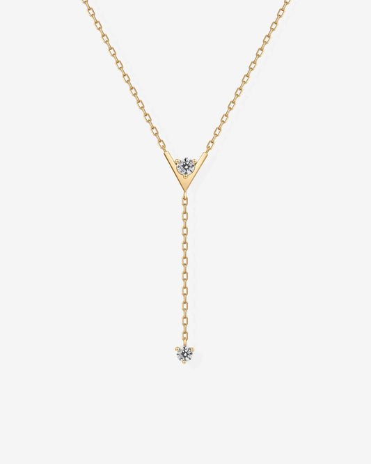 Mini Drop Lariat Necklace