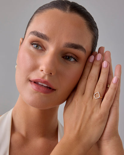 Geo Diamond Ring