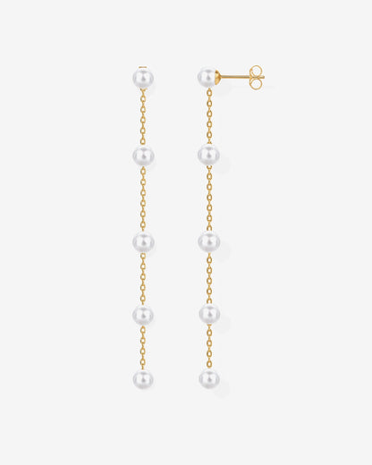 Multi Pearl Drop Earrings