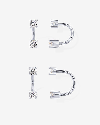 Sparkle Half Hoop Huggie