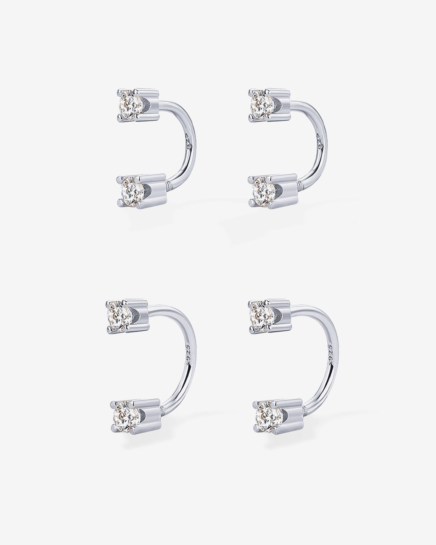 Sparkle Half Hoop Huggie