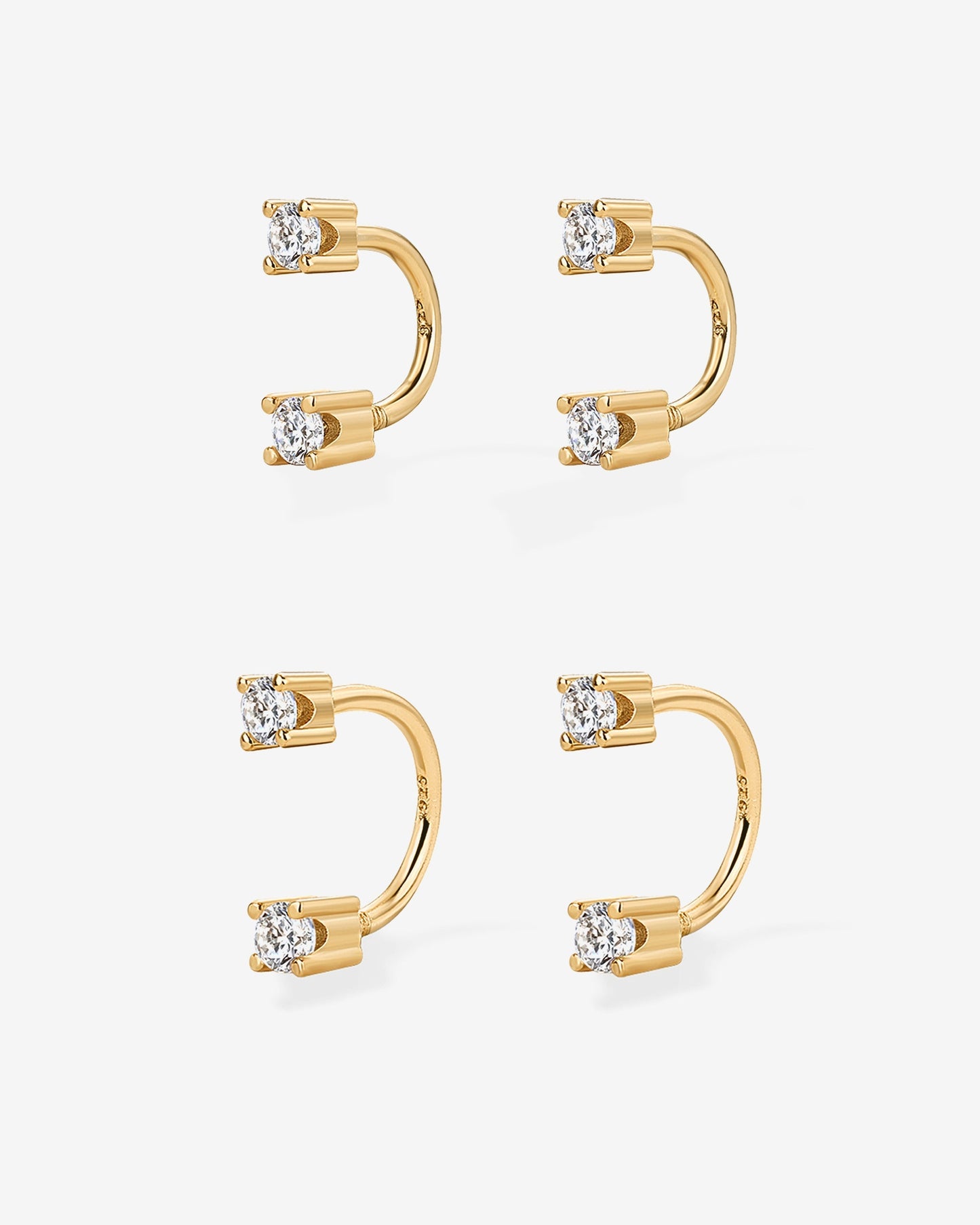 Sparkle Half Hoop Huggie