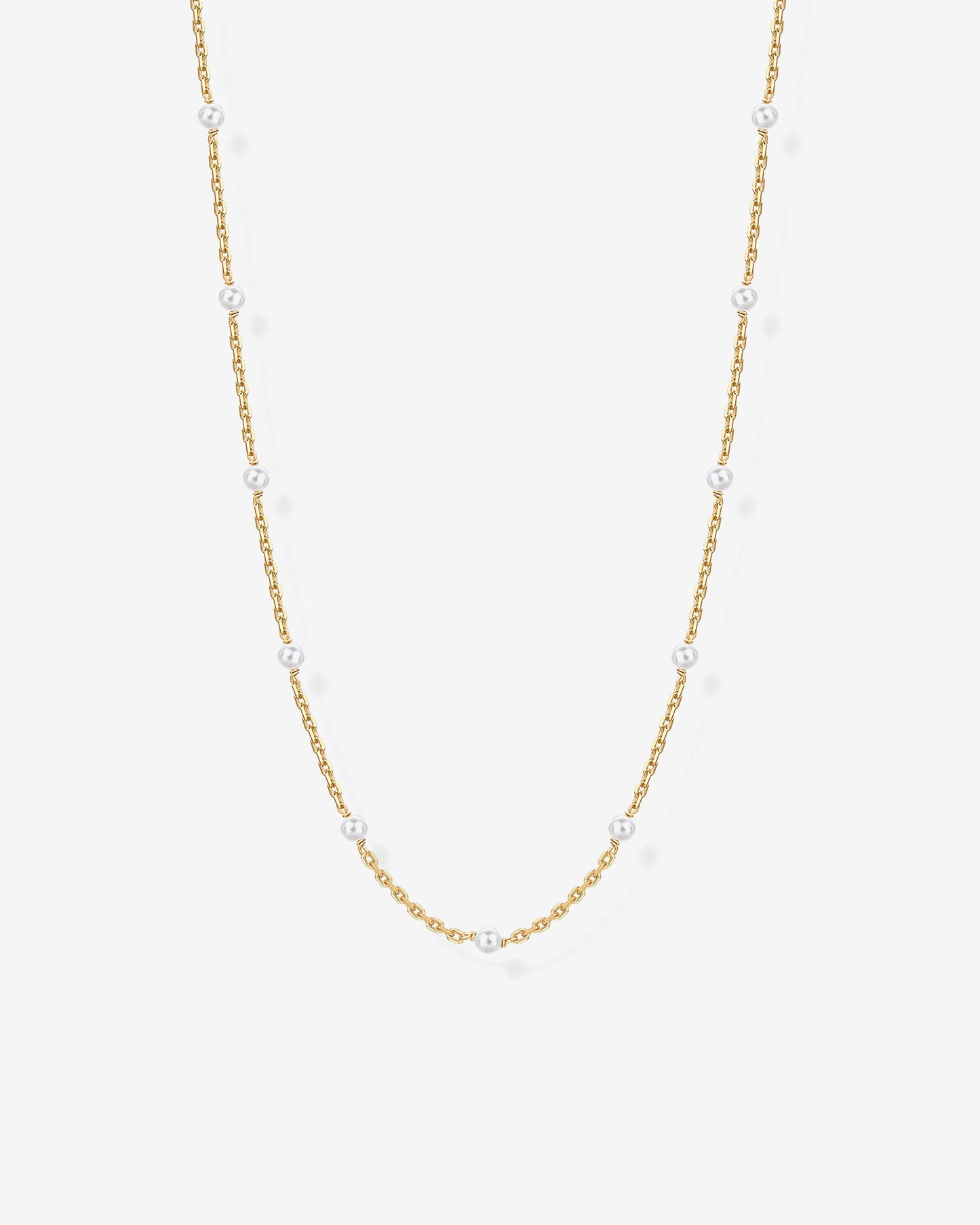 Pearl Station Chain Necklace