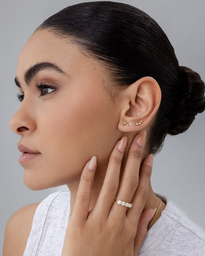 North Star Flat Back Stud Earrings