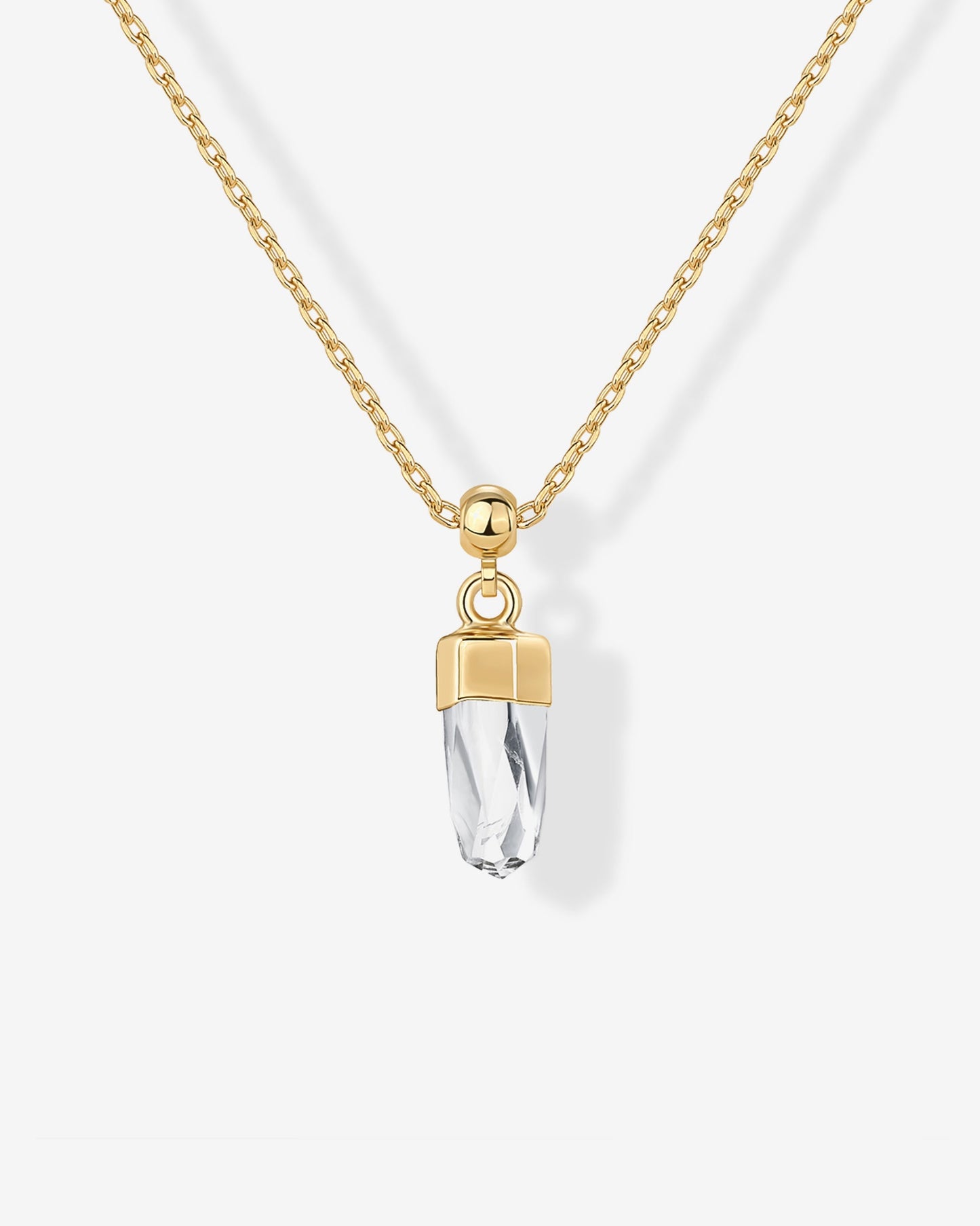 Dainty Crystal Charm Pendant Necklace