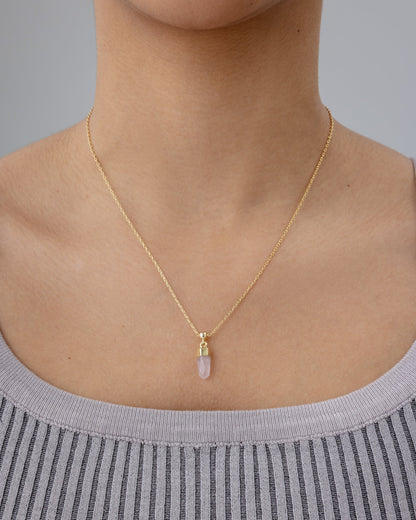 Dainty Crystal Charm Pendant Necklace