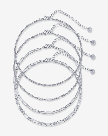 Four Chains Anklet Pack